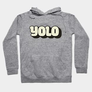 YOLO Bubbles On Light Hoodie